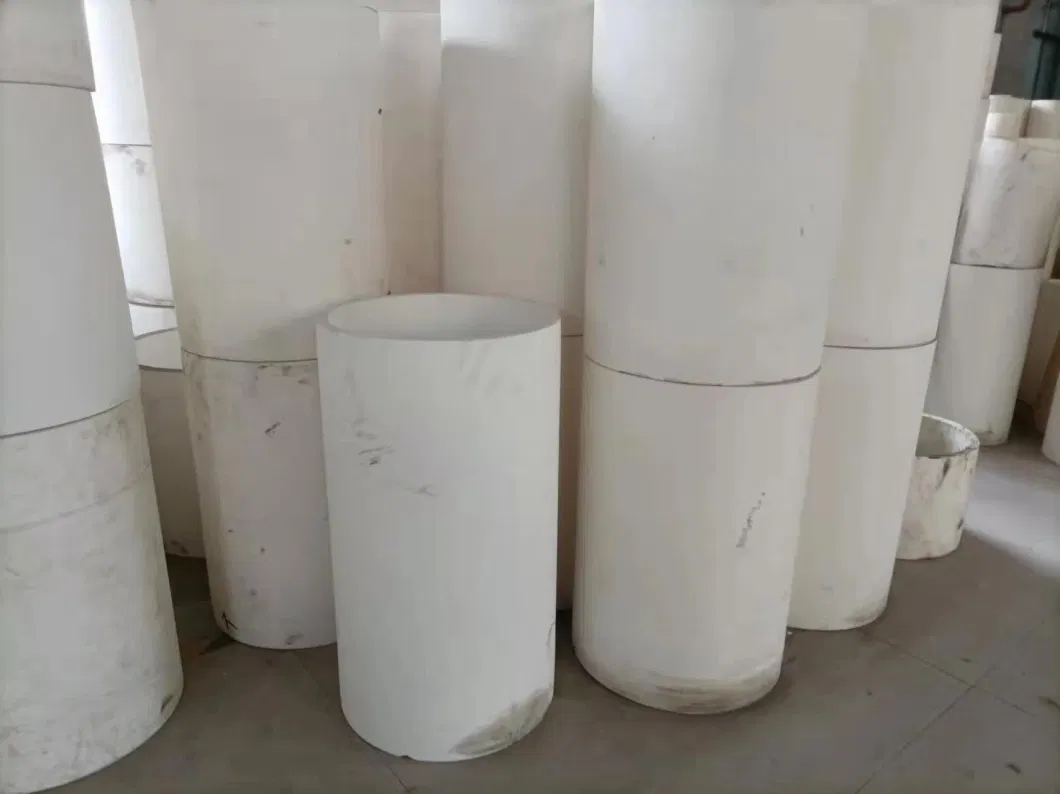 Light Weight and Convenient Connection Alumina Ceramic Sheet Wear-Resistant Tube with Flange
